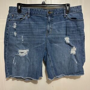 a.n.a Blue Denim Shorts
